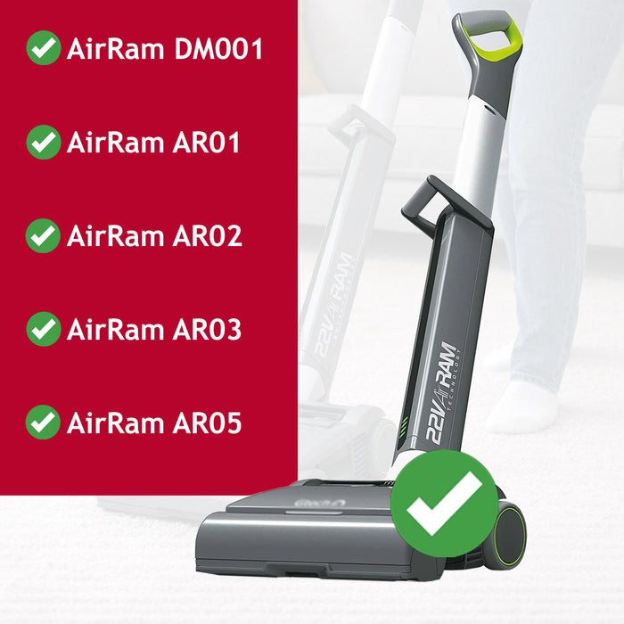 Brushroll End Caps Kit for GTech AirRam DM001 AR02 AR01 AR03 AR05 Cordless Vacuum Cleaner