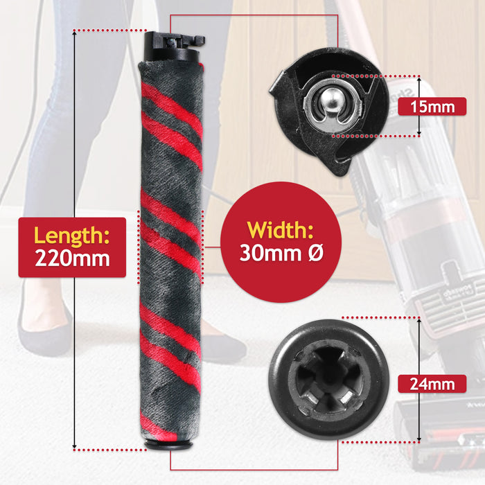 Brushroll for Shark NZ860UKT HZ3000UKT LA450UKT LA450UKTBK DuoClean Stratos Detect Pet Pro Vacuum Cleaner (5313C3000EUKT)