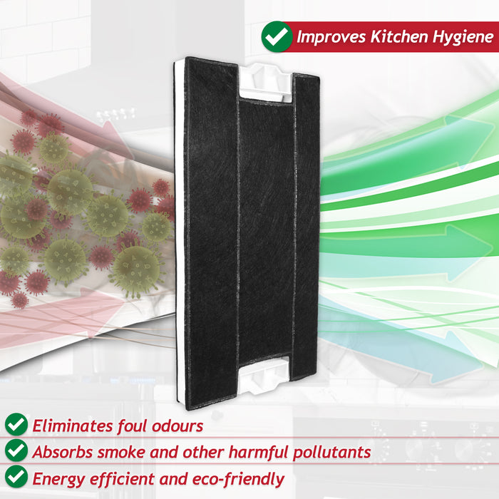 Carbon Filter for Neff Cooker Hood Vent D4672X0 D4692X0 D4972X0 00434229 (395mm x 196mm x 30mm)