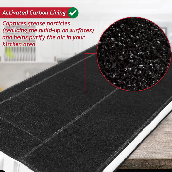 Carbon Filter for Neff Cooker Hood Vent D4672X0 D4692X0 D4972X0 00434229 (395mm x 196mm x 30mm)