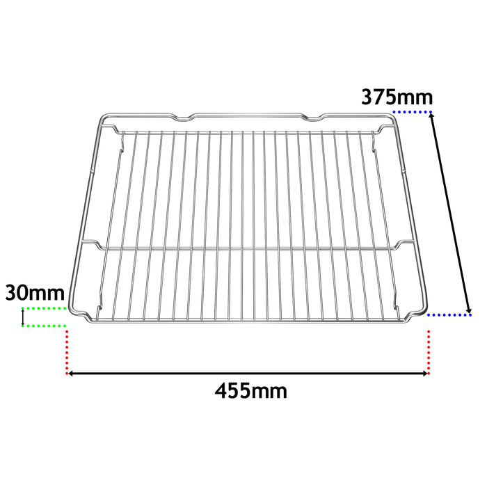 Oven Shelf Wire Rack for Bosch HBA HBG HEA HET HRG MBA 577170 Series Cooker (455 x 375 x 30mm)
