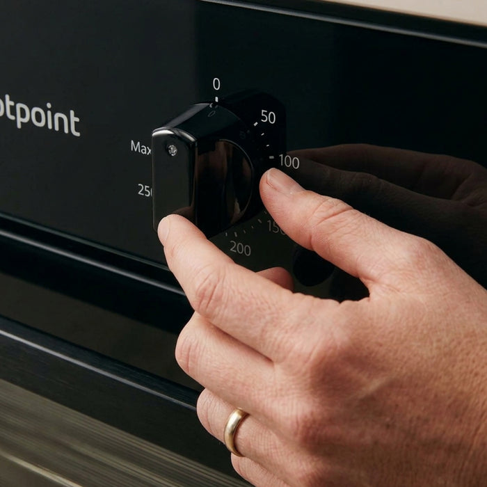 Oven Knob Switch Black for HOTPOINT Main Cooker Control