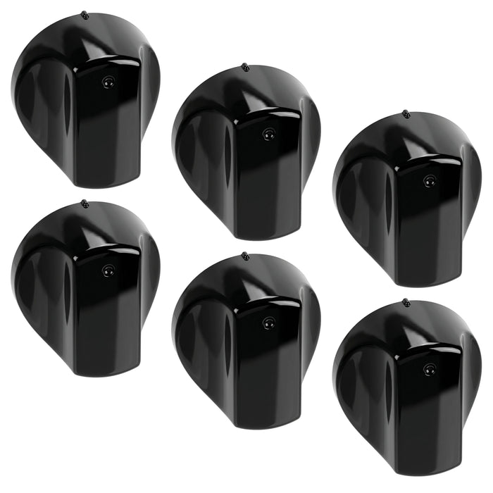 Black Control Switch Knobs for HOTPOINT Oven Cooker (Pack of 6)