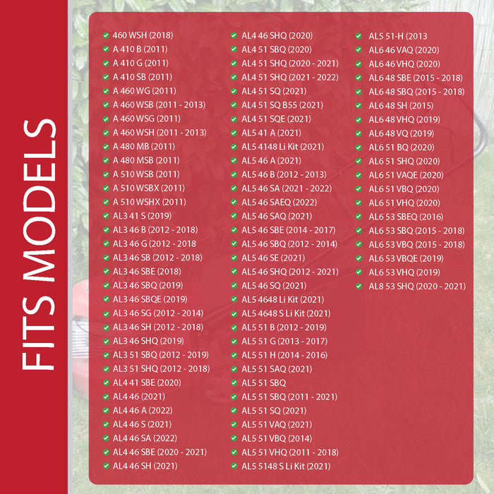 Cable Clamp Clip for Alpina Lawnmower AL3 46 SB 51 SBQ AL5 46 51 B AL6 51 53