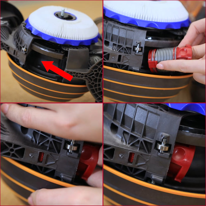 Short Internal Hose for Dyson DC50 Vacuum Cleaner Silver / Red 964708-02 Type