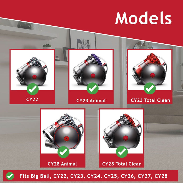 Filter for Dyson Big Ball CY22 CY23 CY24 CY25 CY26 CY27 CY28 DC75 DC77 DC78 Vacuum Cleaner Pack of 3 Filters