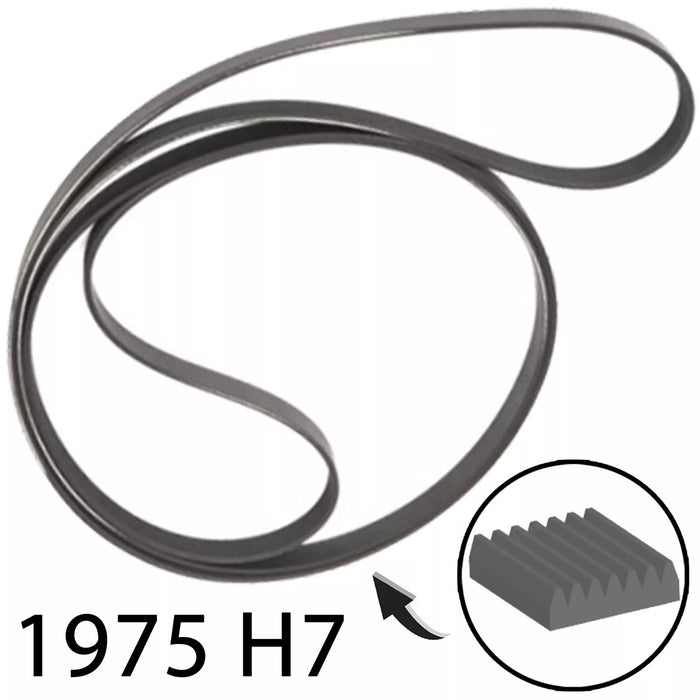 Poly-V Drive Belt for Zanussi Tumble Dryer 1975 H7 1975mm 7 Rib 1975H6