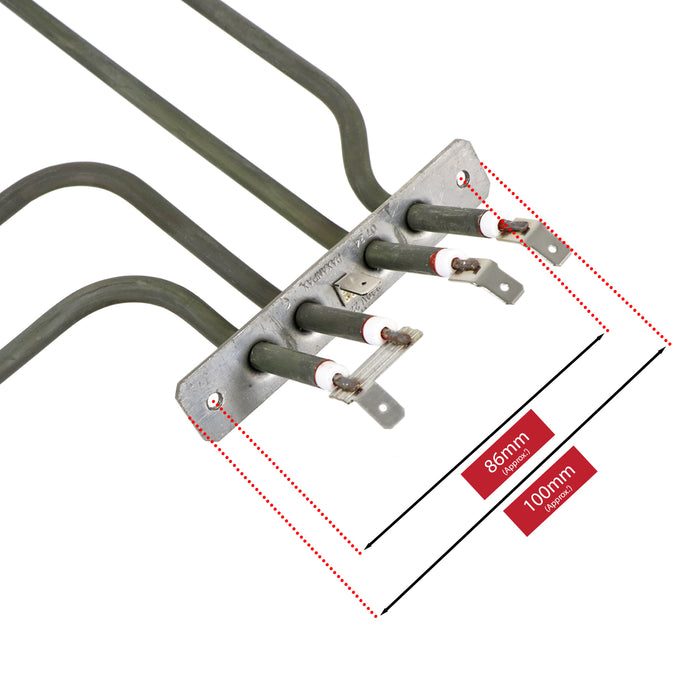 Dual Circuit Oven Grill Element for Blomberg Oven Cooker (2200W)