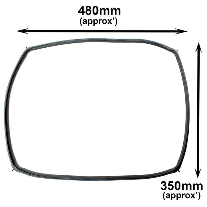 Oven Door Seal Gasket + Corner Clips for Neff Cooker 480 x 350 mm