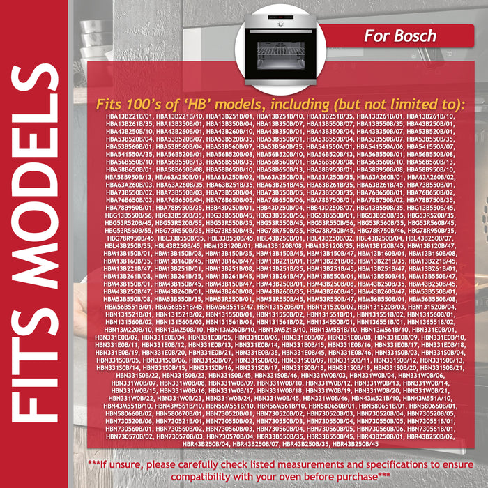 Heating Element for Bosch Neff Siemens Fan Oven Cooker (2 Turn, 2100W, 230V)