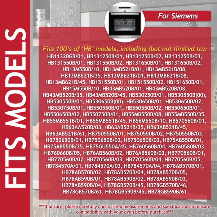 Heating Element for Bosch Neff Siemens Fan Oven Cooker (2 Turn, 2100W, 230V)