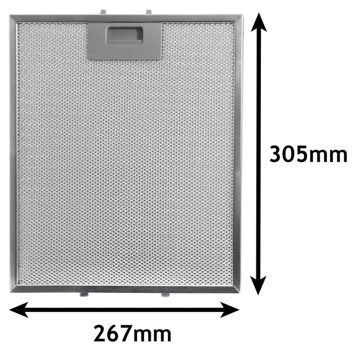 Filter for Whirlpool Cooker Hood Grease Metal Mesh 305mm x 267mm