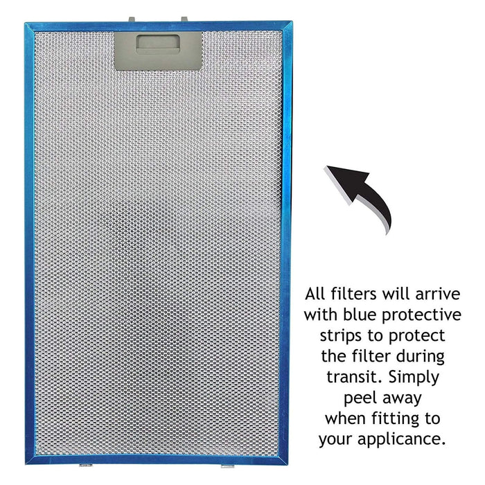 Grease Filter for Lamona LAM2501 LAM2501-2 Cooker Hood Aluminium Mesh Carbon Filters x 2
