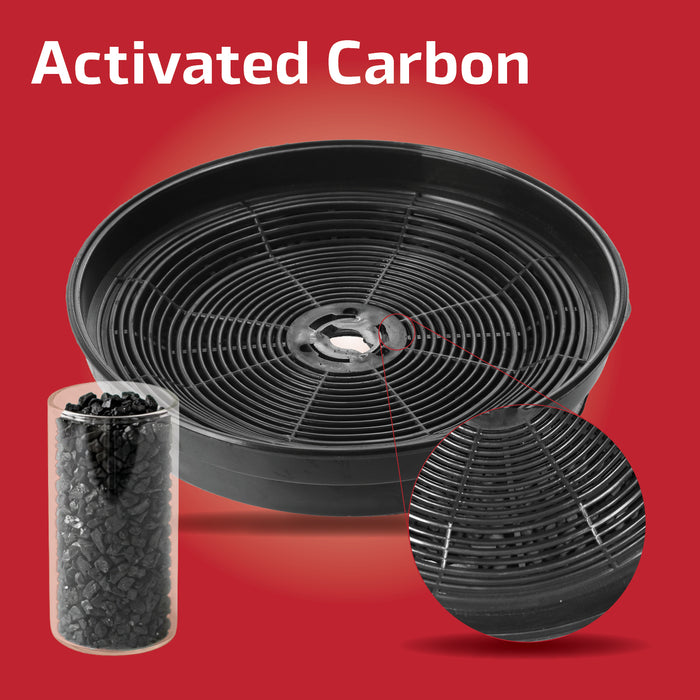 Carbon Charcoal Vent Filter for CDA Cooker Extractor Hood (Pack of 2 Filters)