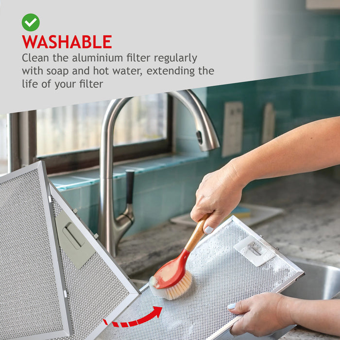 Cooker Hood Grease Filter UNIVERSAL Metal Vent Fan Grease Mesh 300 x 240 mm