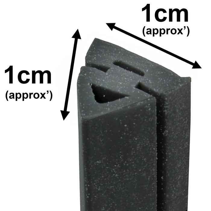 3m Cut to Size Door Seal for Logik 3 or 4 Sided Oven Cooker (Rounded or 90º Clips)