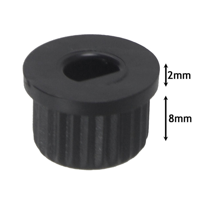 UNIVERSAL Oven Switch Knobs + Adaptors Set for Cooker Grill Hob Black x 4 Pack