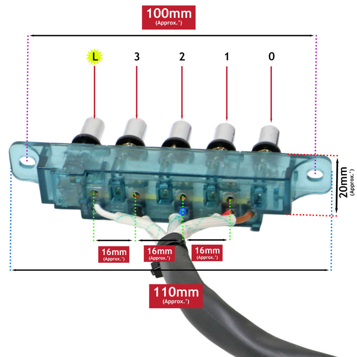 Cooker Hood Switch for Terzismo Push Button HJA2480 LAM2401 49029197