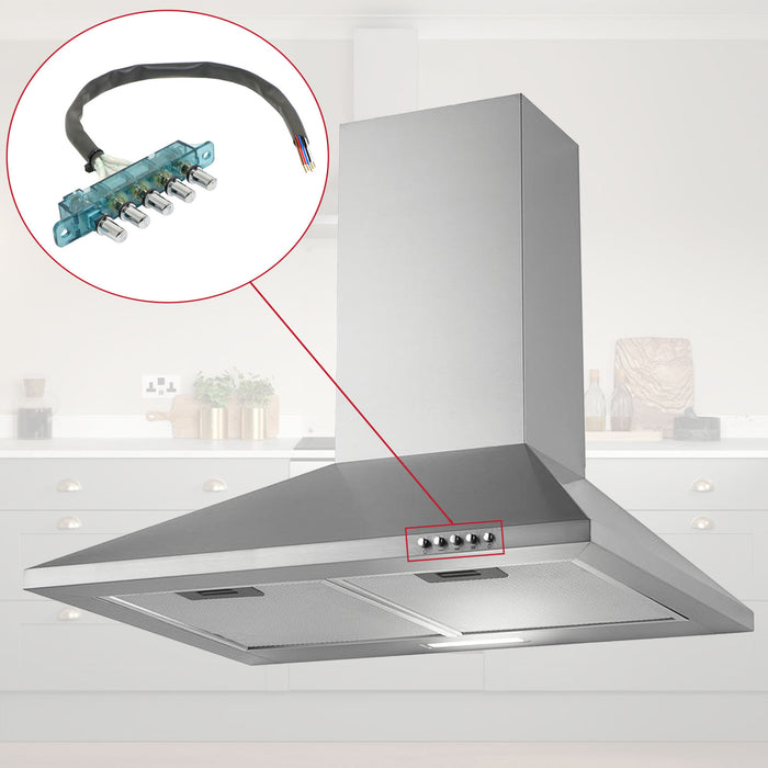 Cooker Hood Switch for Lamona Push Button HJA24 LAM24 HJA2100 HJA2180 49029197