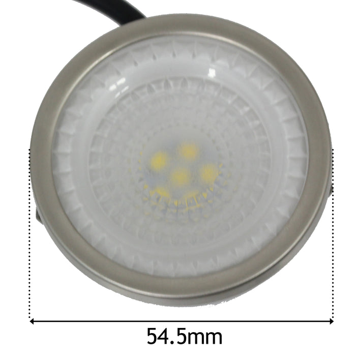 Universal Cooker Hood LED Light Vent Extractor Lamp Round 54.5mm 1.6W Pack of 2