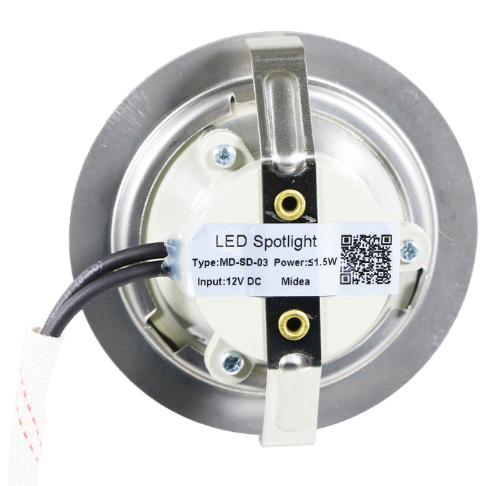 LED Light for Beko 70mm Cooker Hood Extractor Vent Lamp Bulb Unit (Silver, 1.5W, 12V DC)