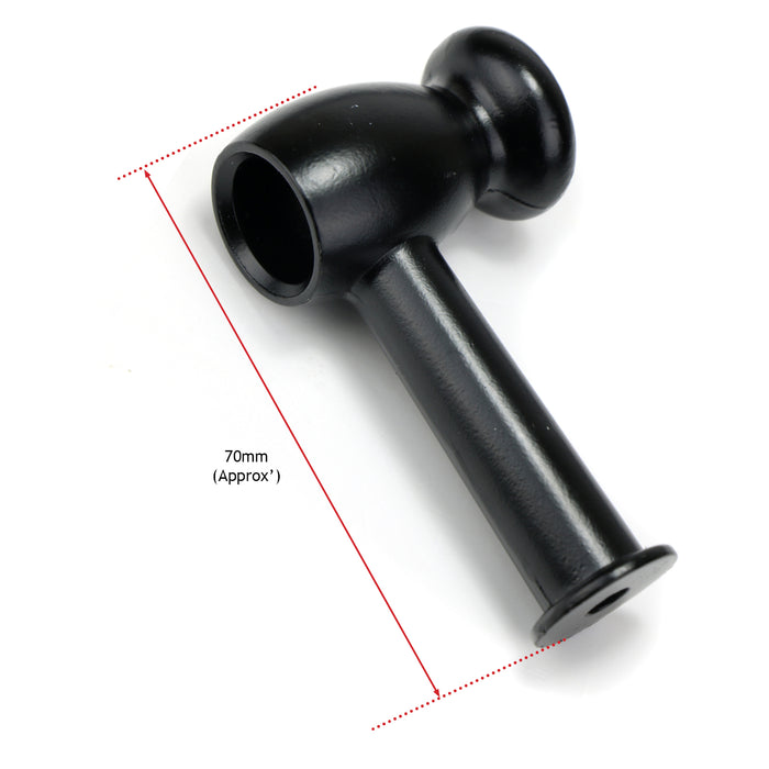 Oven Cooker Door Handle / Towel Rail Universal 'Cut to Size' (Black)