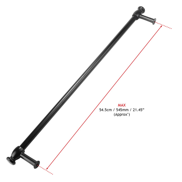 Oven Cooker Door Handle / Towel Rail Universal 'Cut to Size' (Black)