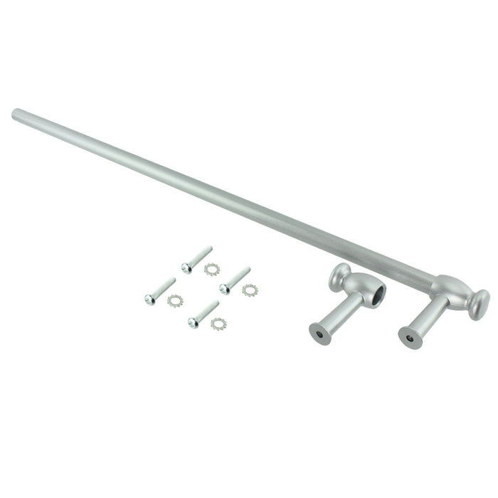 Universal Silver Oven Cooker Door Handle Towel Rail (Cut-to-Size)