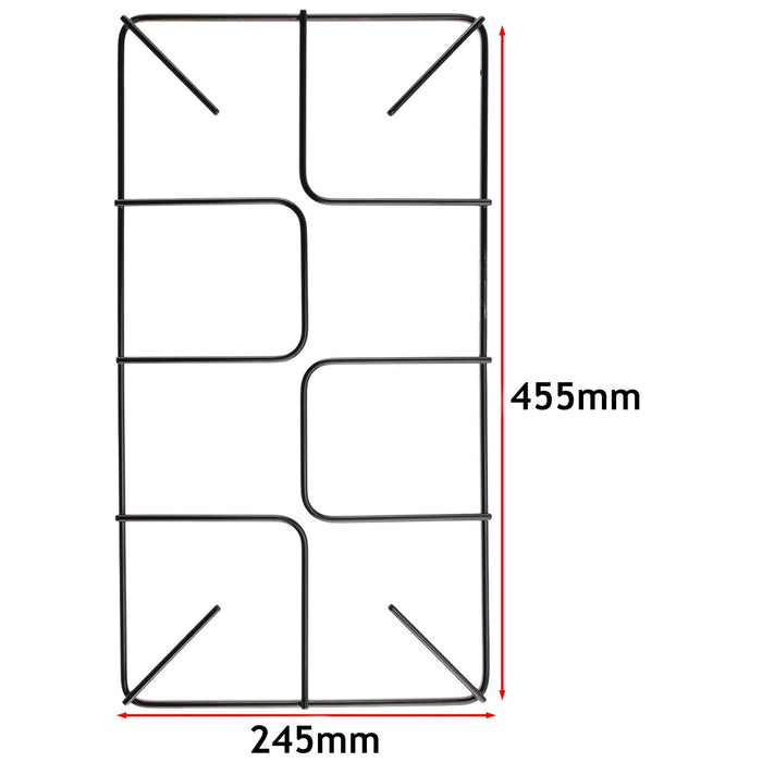 Hob Burner for Beko Gas Pan Support Stand Oven Large Rack 455 x 245 mm
