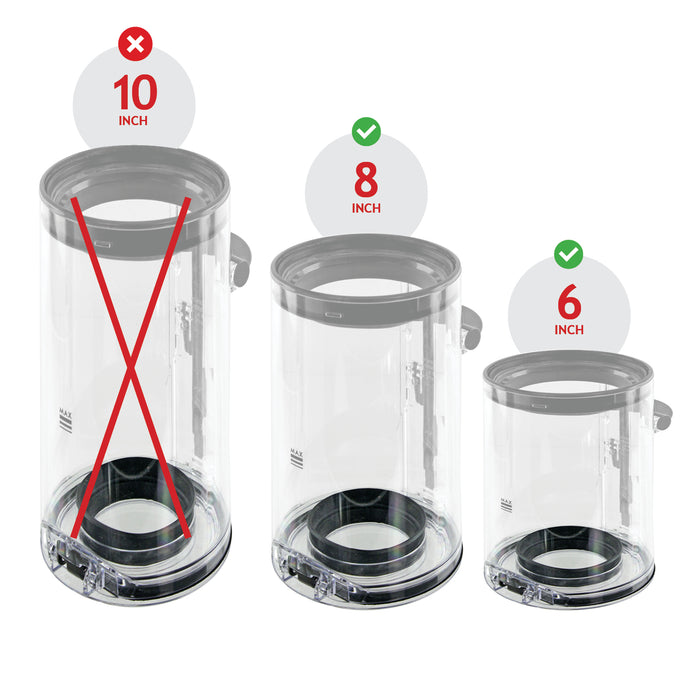 Lid For DYSON V10 V11 Dirt Bin 8inch Vacuum Dust Container Door 969509-01