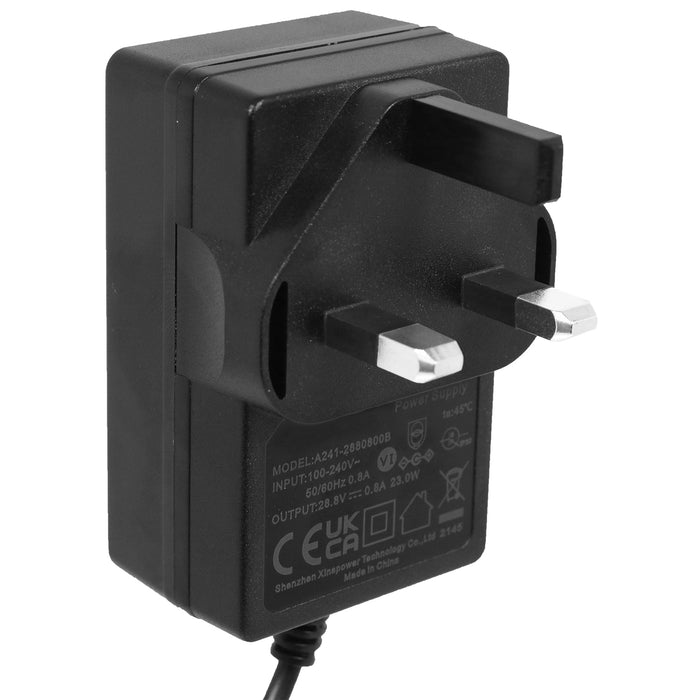 Battery Charger for Shark ICZ160UK IC160UKT Anti Hair Wrap TruePet Vacuum Cleaner XSBT700EU Plug (28.8V)
