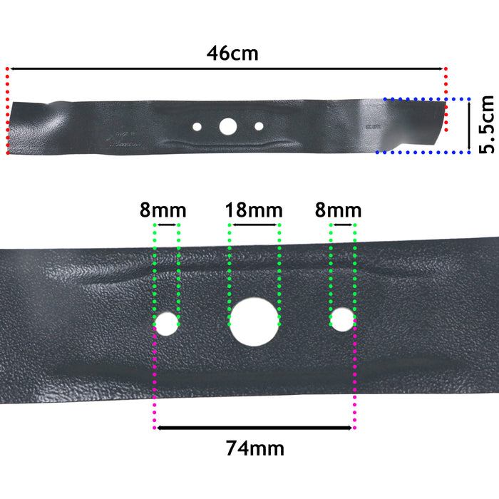 MacAllister Lawnmower Blade MPRM 46SP Mulching Mower 46cm 181004460/0