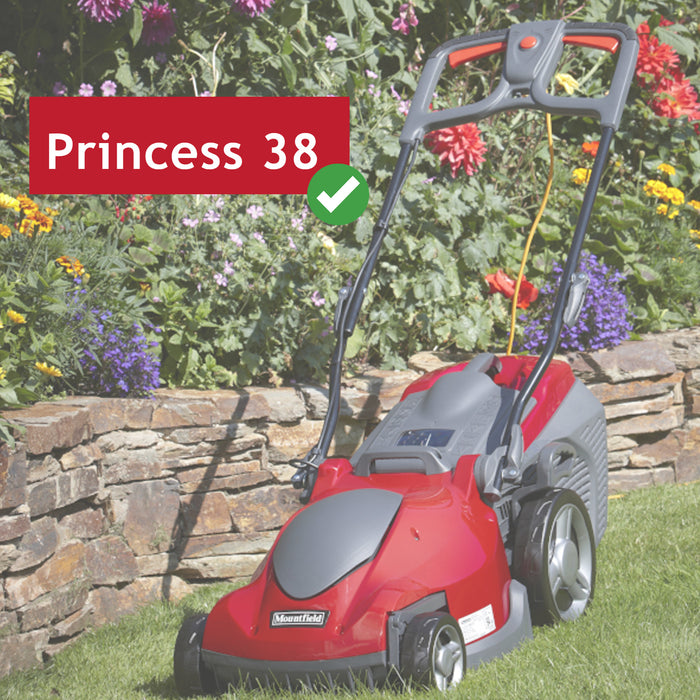 Mountfield Lawnmower Blade Princess 38 Electric Mower Winged 38cm 15" 181004160/0