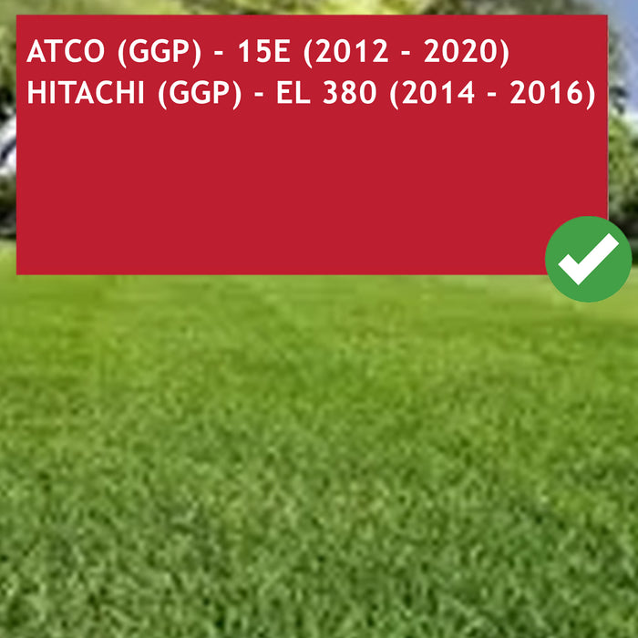 Atco Lawnmower Blade Winged 38cm 15" 15E GGP Hitachi EL 380 Mower 181004160/0