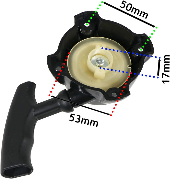 Mountfield MHJ2424 Recoil Starter Hedge Trimmer Pull Cord Sitga SHJ550 XHJ550 MacAllister MHTP245-2 MHTP245-3