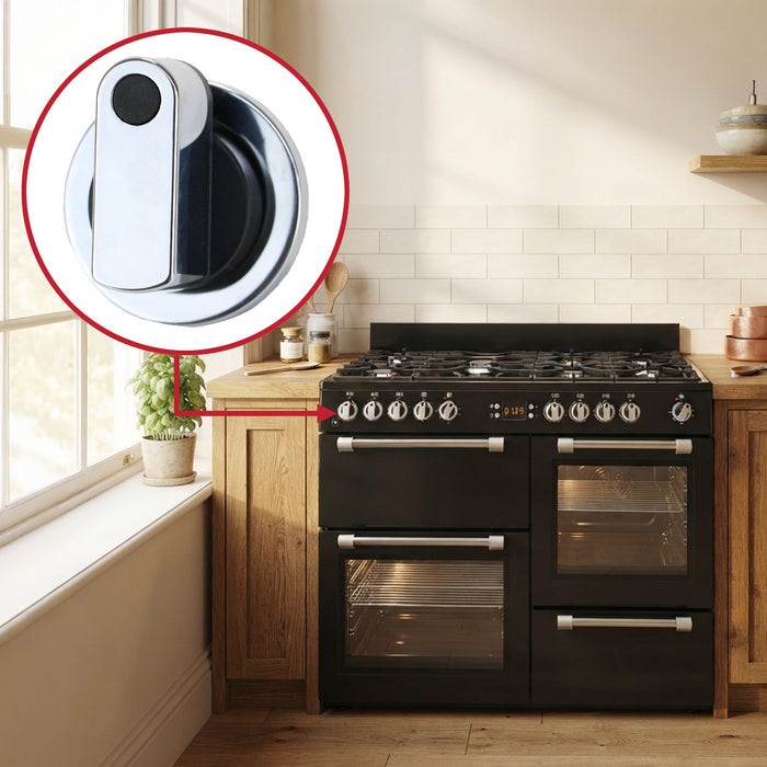 Gas Hob Control Knobs Switch For Leisure CookMaster CK110F232K CK110F232R Cooker Oven (2 Pack)