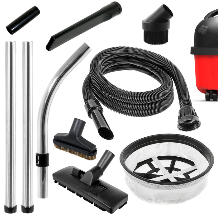 Spare Parts Tool Kit for Numatic Henry Hetty Vacuum Cleaner with 2.5m Hose Filter Brush Rods