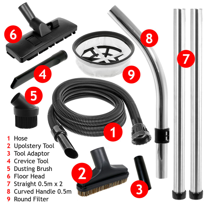 Kit Di Attrezzi Per Aspirapolvere NUMATIC HENRY HETTY (2,5 M - Foto 5