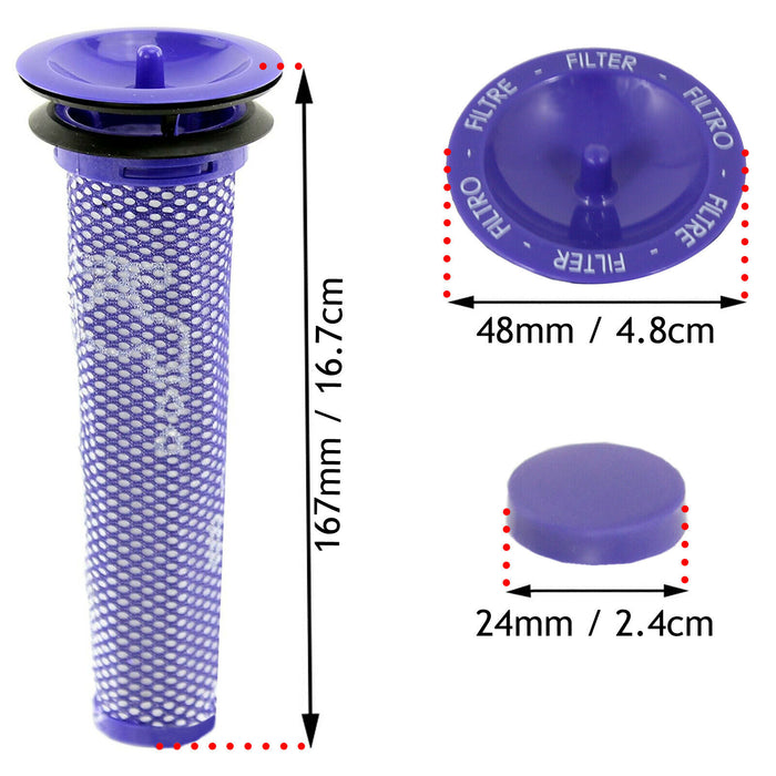 Filter for Dyson V6 Absolute SV05 Pre + Post HEPA Motor Cordless Vacuum Cleaner x 2 Each Filters