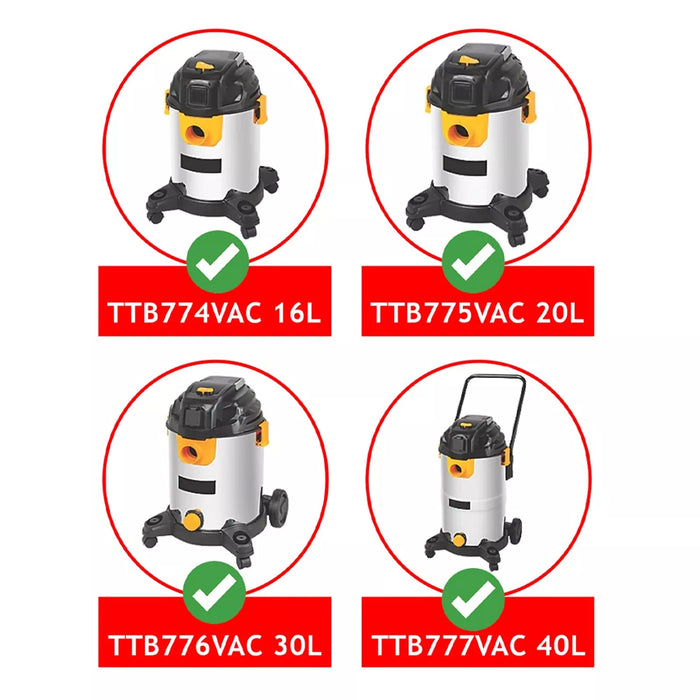 Titan Filter TTB774VAC TTB775VAC TTB776VAC TTB777VAC 16L 20L 30L 40L Wet & Dry Vacuum Cleaner 791KH