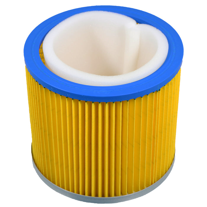 Vacuum Cleaner Cartridge Filter + Sponge Foam Sleeve compatible with Einhell TE-VC 1930 S BT-VC 1250 1500 BVC 1815 S