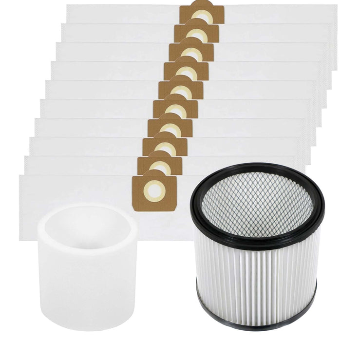 Cartridge Foam Filter for Titan TTB350 TTV431 16L 20L 30L 40L Vacuum + 10 Bags