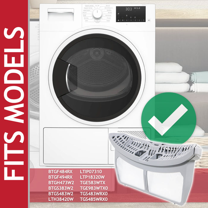 Blomberg Tumble Dryer Filter Lint Fluff Mesh Screen Cage (2975680300)