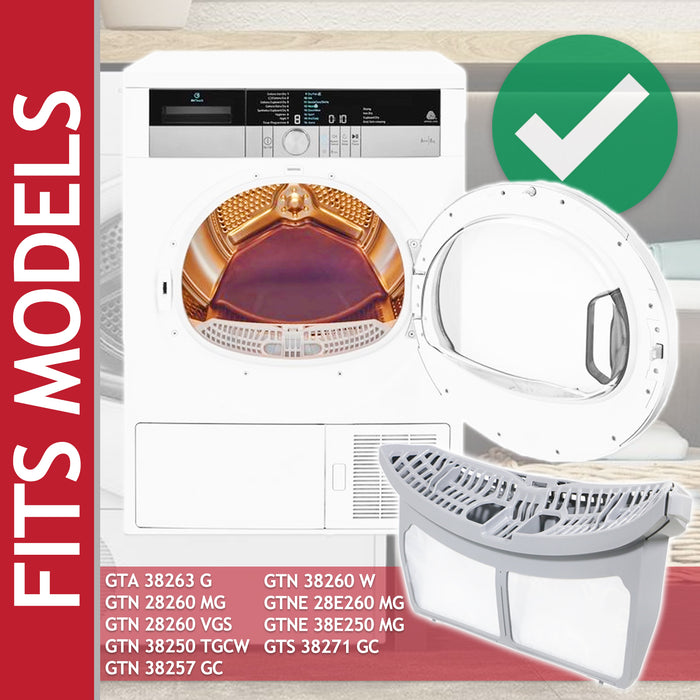 Grundig Tumble Dryer Filter Lint Fluff Mesh Screen Cage (2975680300)