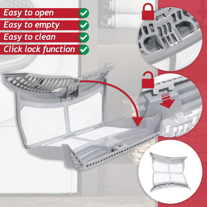 Blomberg Tumble Dryer Filter Lint Fluff Mesh Screen Cage (2975680300)