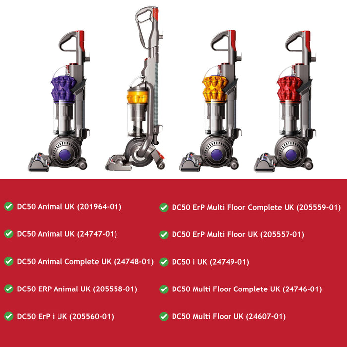 Grey Suction Pipe Hose for Dyson DC50 DC50i DC50ERP DC51ERP Vacuum Cleaner