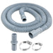 Drain Hose Extension Kit 2m Washing Machine Dishwasher Waste Water Outlet Pipe (19mm / 28mm Ends)