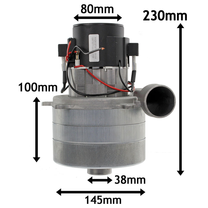 Triple Stage Tangential Motor for Truvox Vacuum 5.7" 1400W 240V