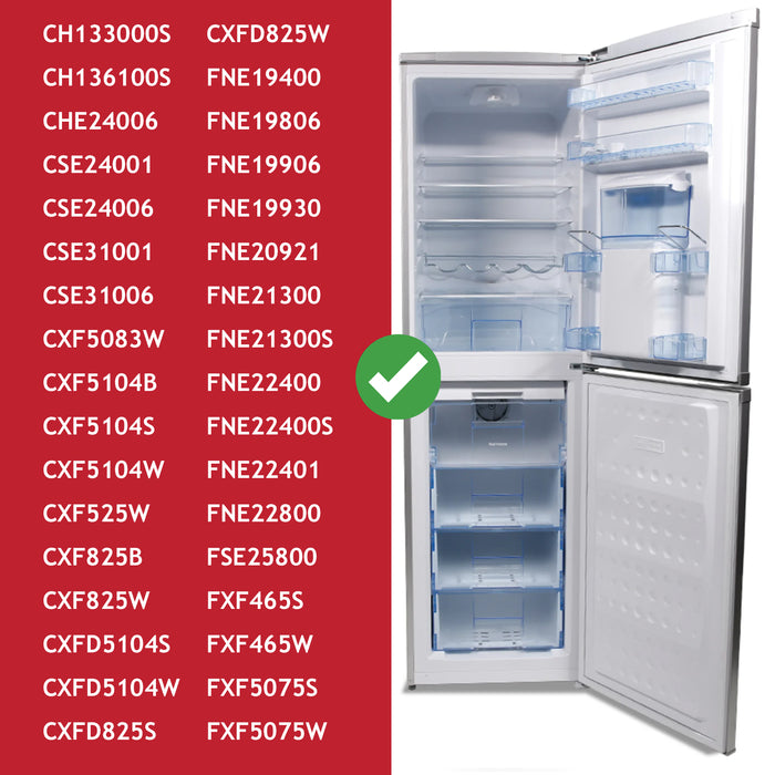 Beko Upper Freezer Cover Top Flap Fast Freeze Freezer CXF5 FNE FXF 390mm x 180mm