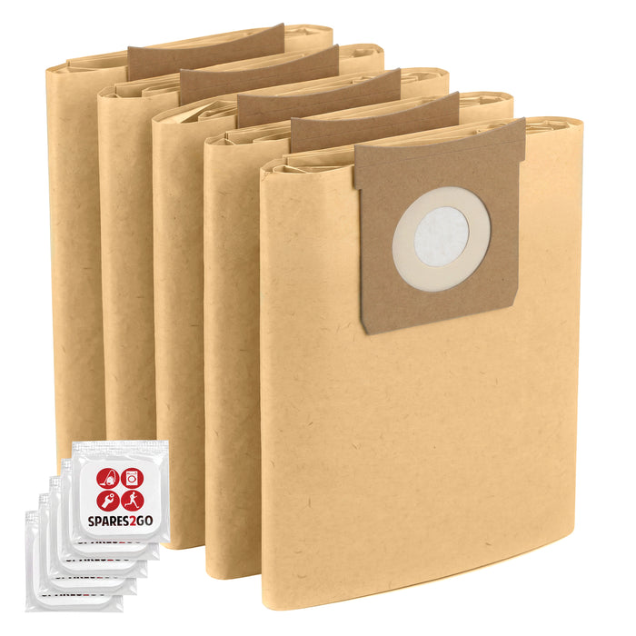 Vacuum Dust Bags for Goblin Wet & Dry 1000, 74001, Multi System 22, 8512, 1200, Trionic 95055, 3 in 1 70223 (Pack of 5) + Freshener Tabs